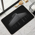 Villa Savoye Lineart by The Architect Le Corbusier  Versatile Bath Mat