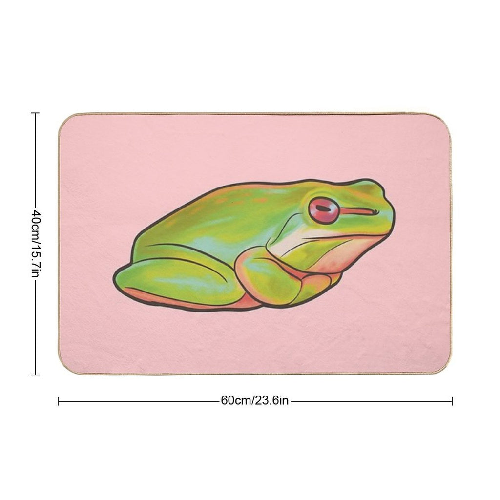 Colorful Frog  Eco-Friendly Bath Mat