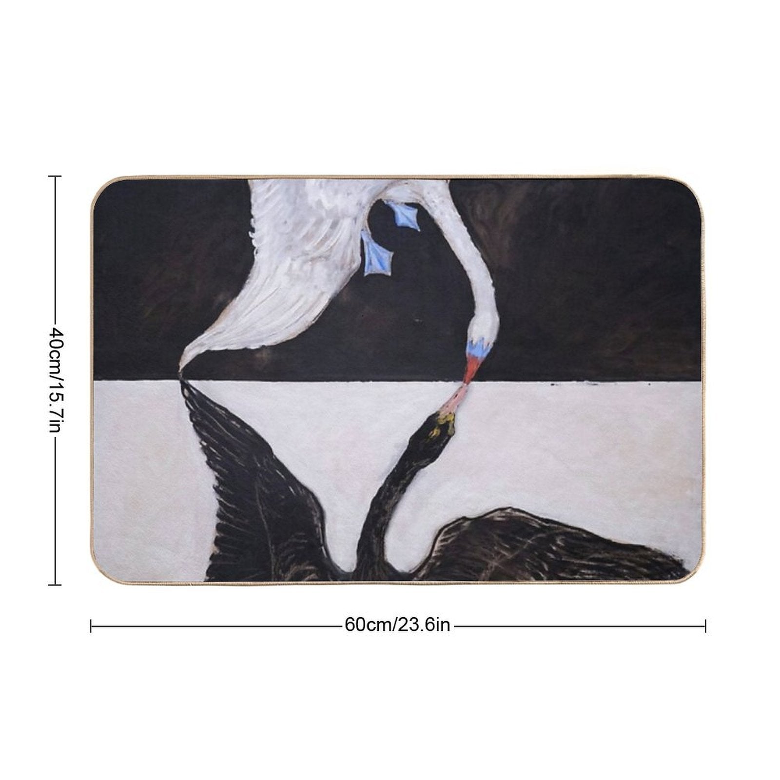 Hilma Af Klint The Swan, No. 01, Group IX-SUW  Absorbent Bath Mat