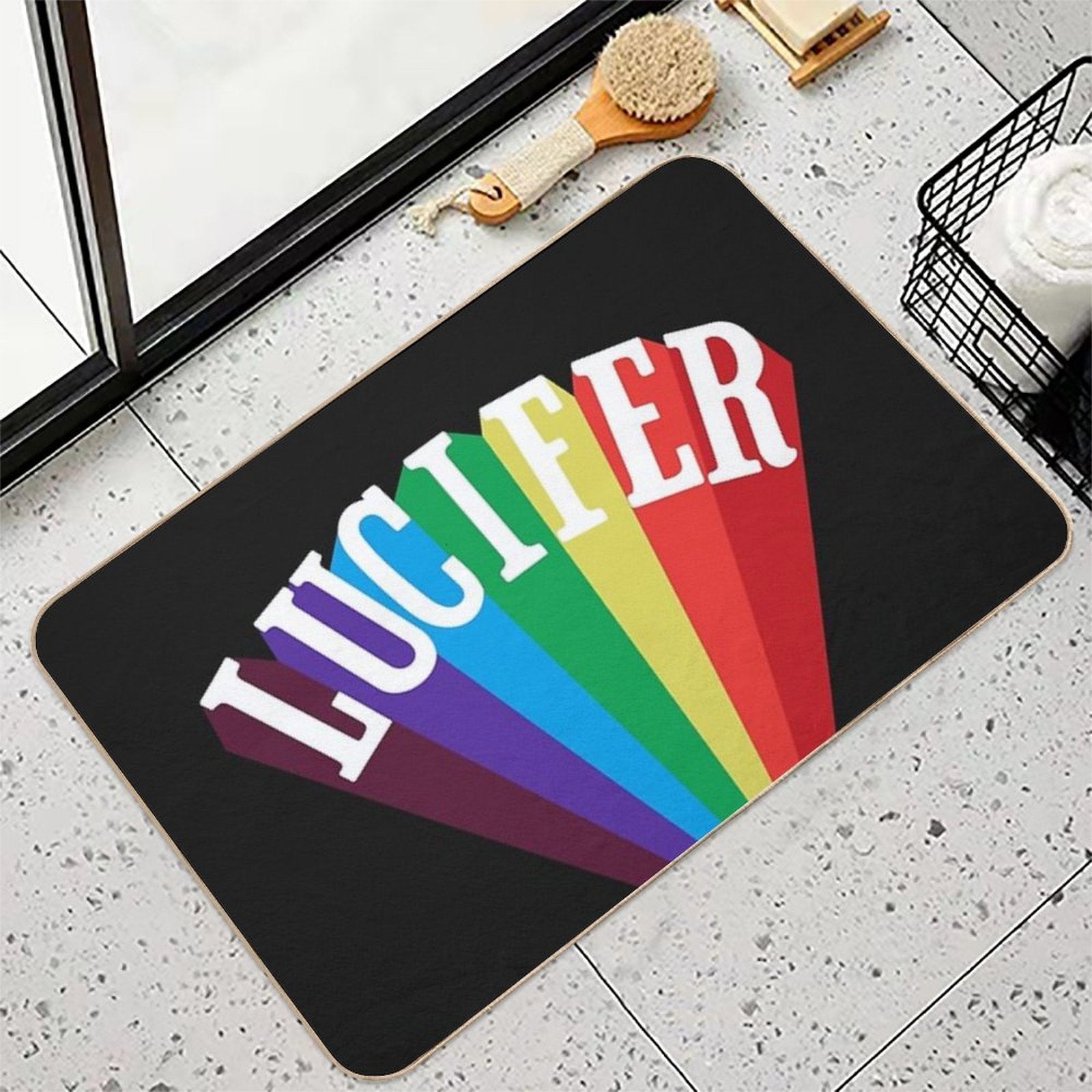 Lucifer Rising  Slip-Resistant Bath Mat