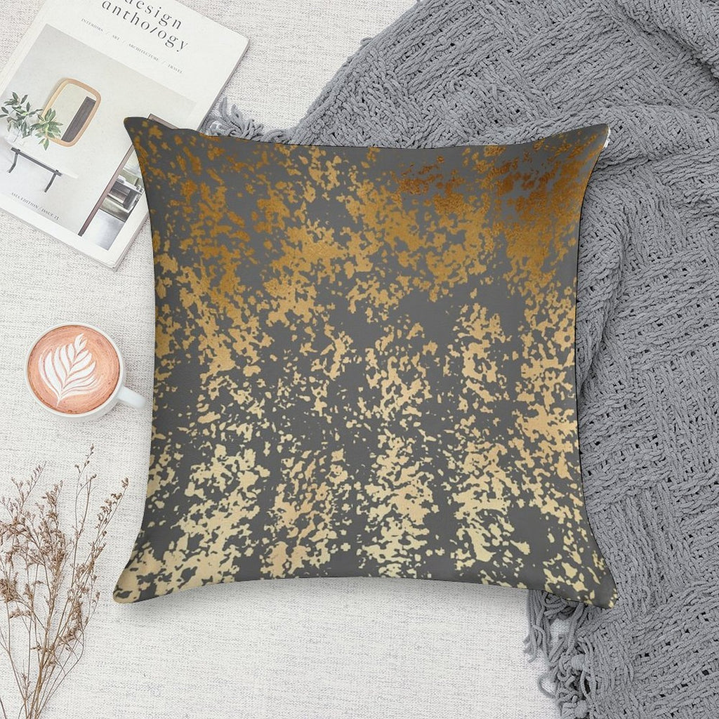 Modern Gold Look Soft Style Accent Throw Pillow