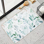 Watercolour Leaves 02 Durable Bath Mat