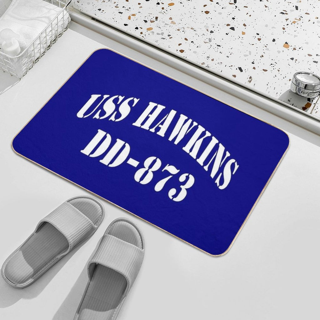 USS HAWKINS (DD-873) SHIP'S STORE  Easy To Clean Bath Mat
