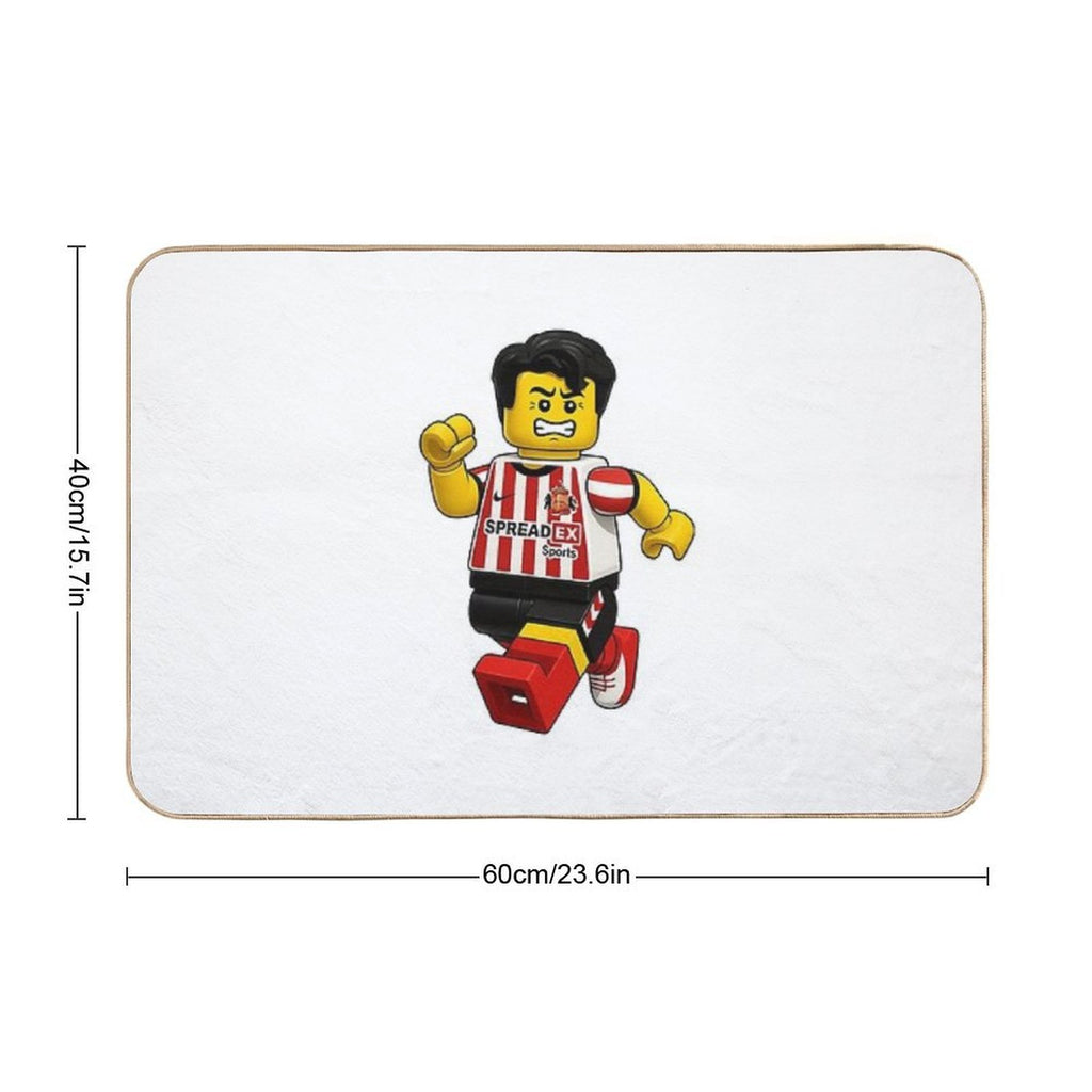 Brick Luke O'Nien Lookalike  Dirt-Trapping Bath Mat