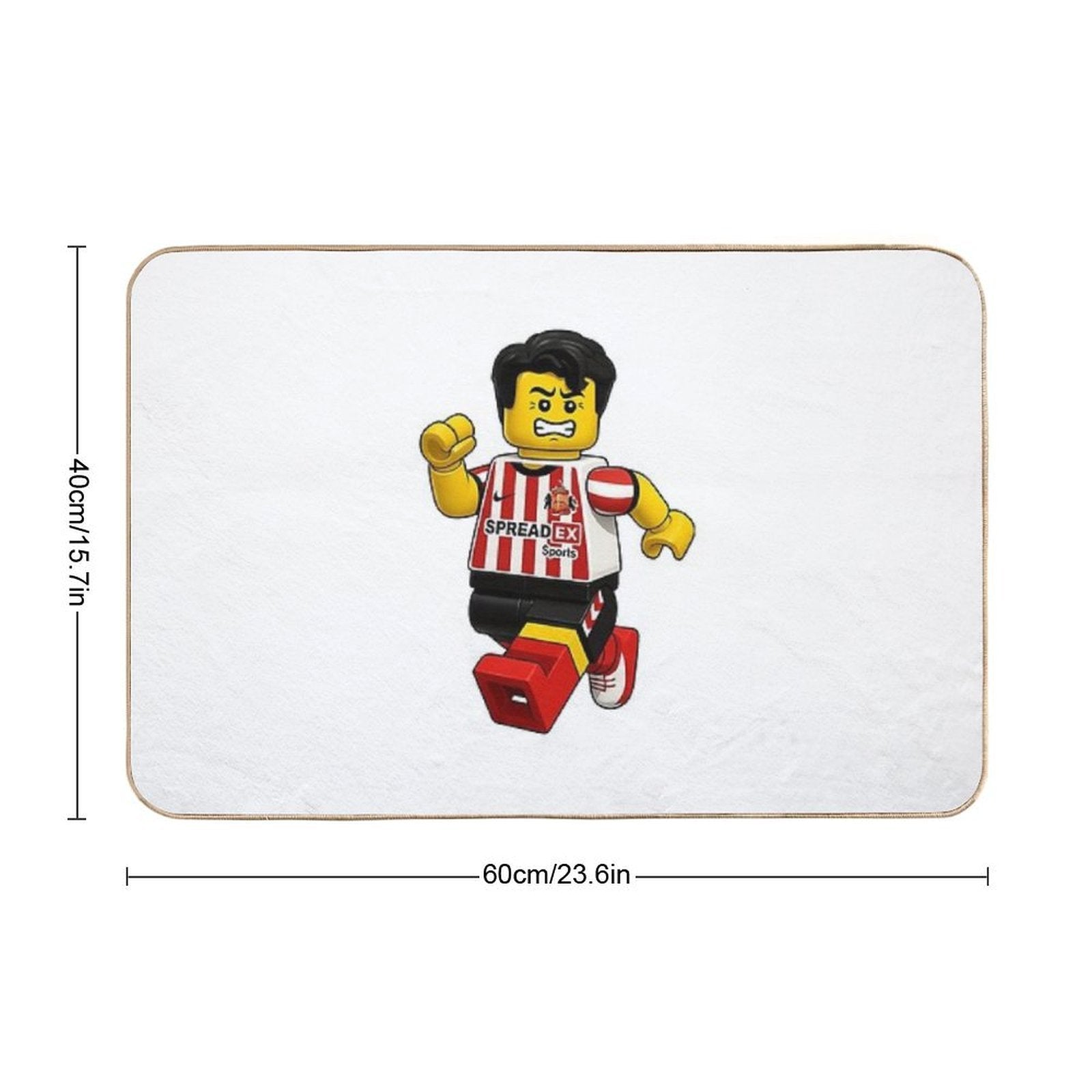 Brick Luke O'Nien Lookalike  Dirt-Trapping Bath Mat