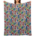 Haring Pop Art Shrink-resistant Throw Blanket