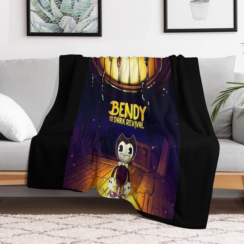 Bendy And The Dark Revival Shrink-resistant Throw Blanket