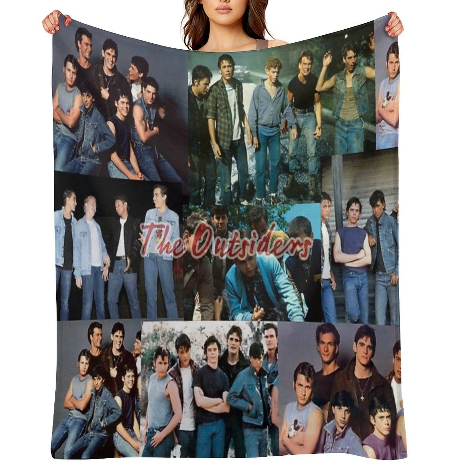 The Outsiders Scene Collage Eco-conscious Throw Blanket