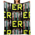 E.R. 90s CAST YOUNG GEORGE CLOONEY TRIBUTE Wrinkle-free Throw Blanket