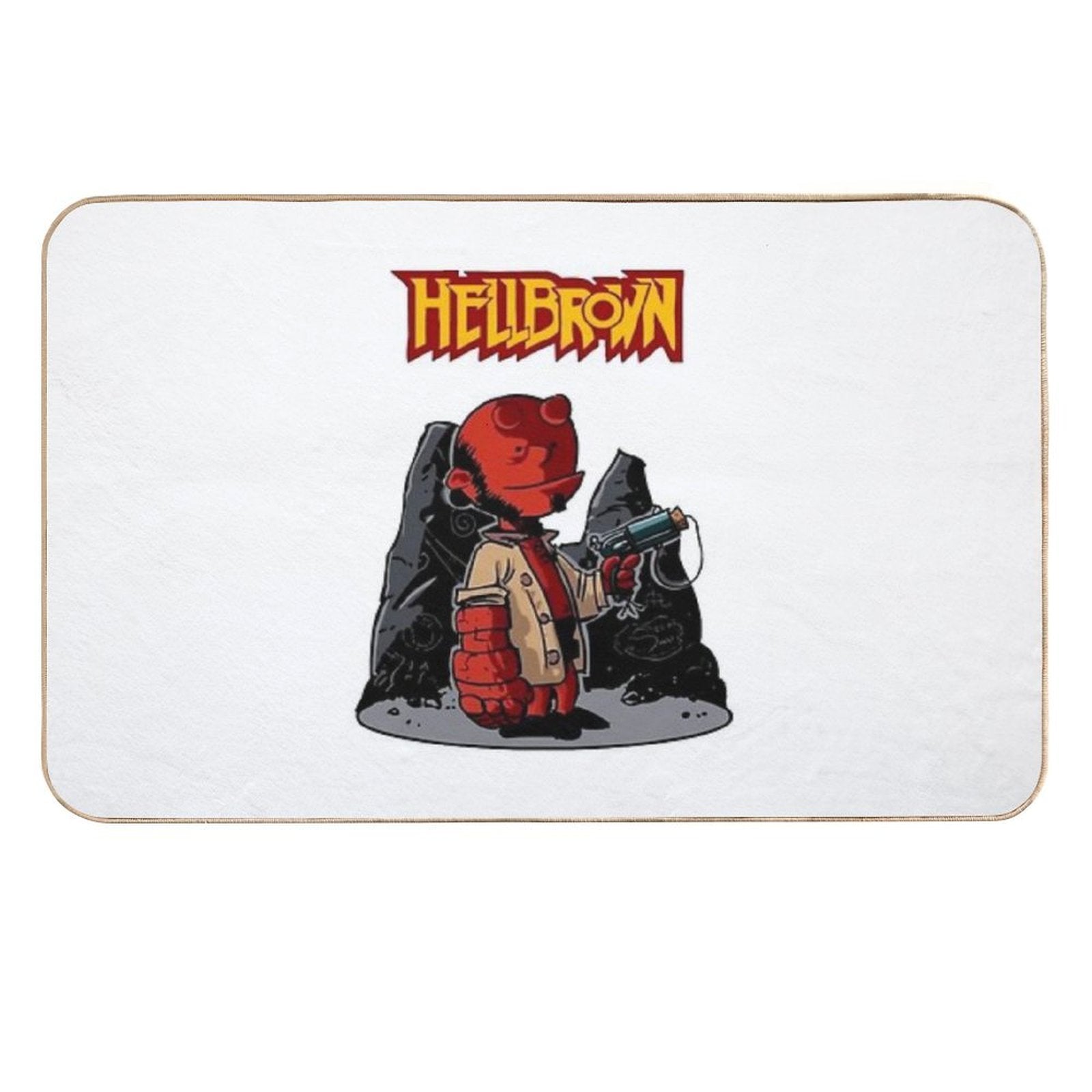 HellBrown  Repositionable Bath Mat