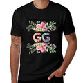 Happiness Is Being A GG Cute Flowers Gifts  Polyester Blend T-Shirt