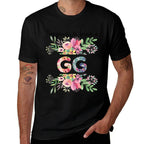 Happiness Is Being A GG Cute Flowers Gifts  Polyester Blend T-Shirt