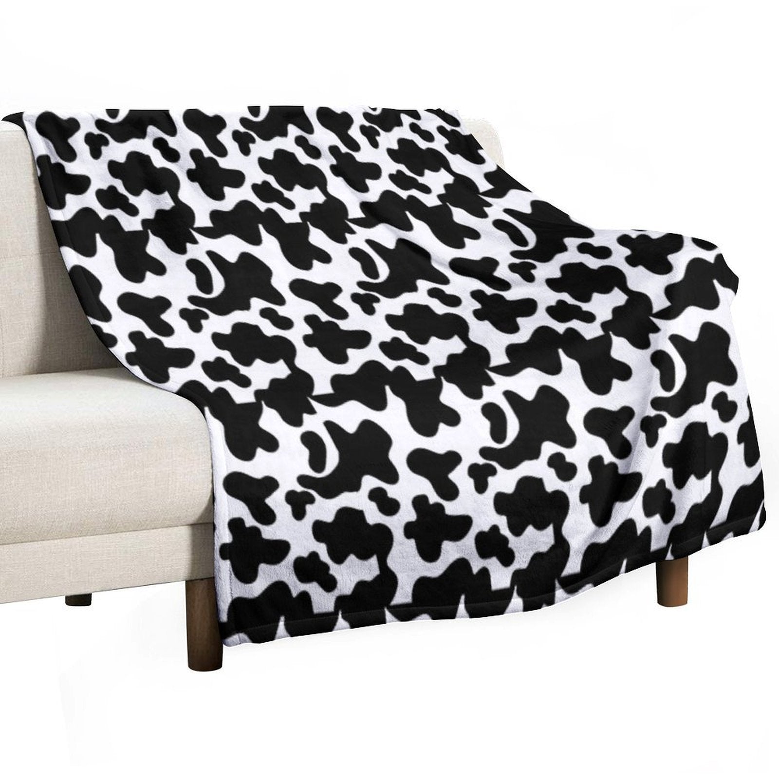 Cow Print Quick-dry Throw Blanket