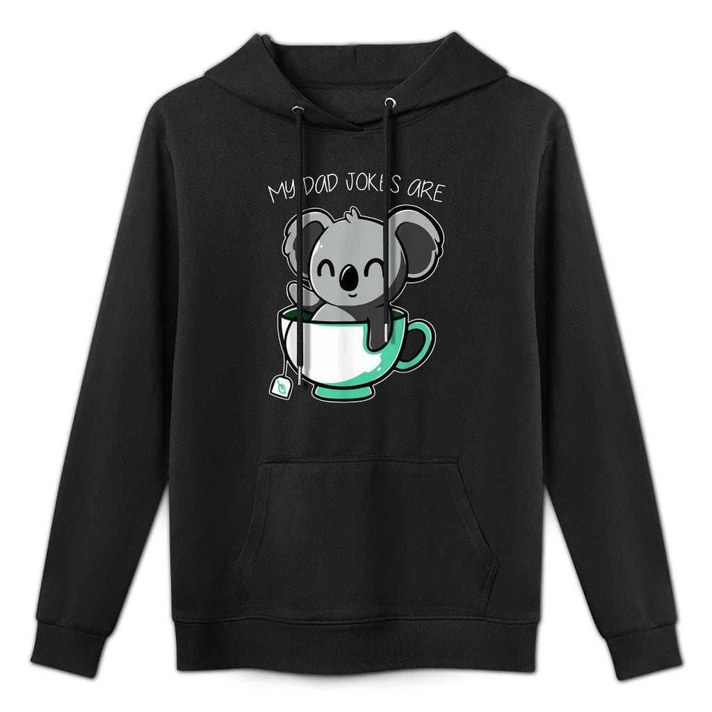 Mens My Dad Jokes Are Koala Tea Funny Fathers Day Pun Koala Bear Versatile Streetwear Hoodie