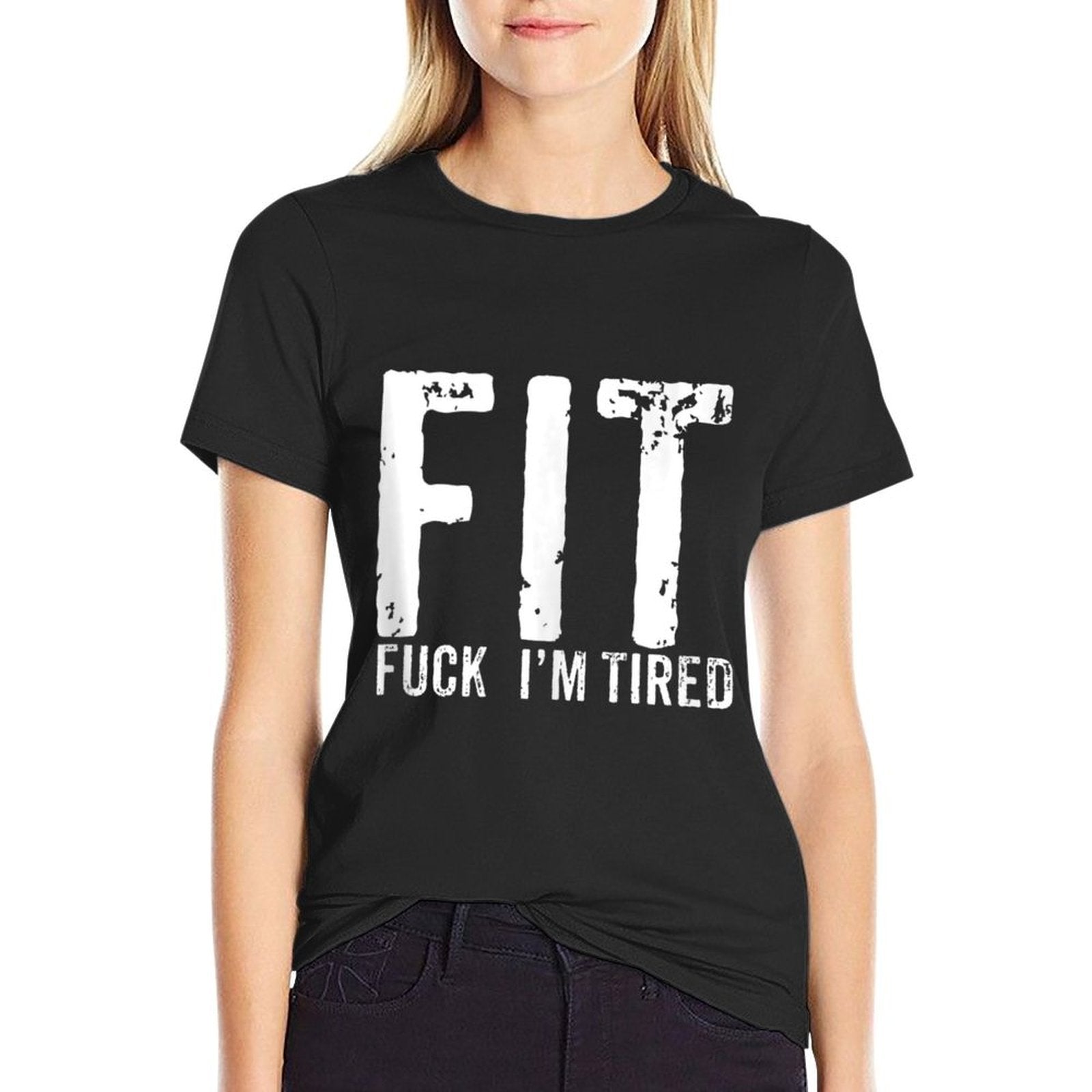 Funny Workout Tank Apparel Sarcastic Humor Gym  Tagless Design T-Shirt