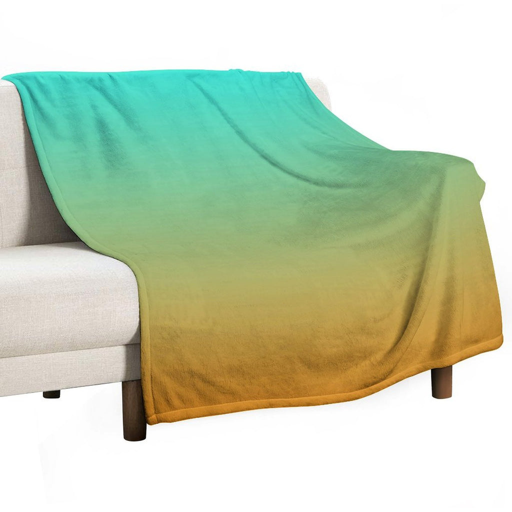 Gradient Abstraction Color Art Easy Care Throw Blanket