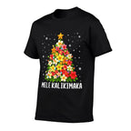 Mele Kalikimaka Christmas Tree Hawaiian Floral Pjs Xmas Wome  Odor-resistant T-Shirt