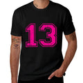 Number 13 Varsity Distressed Vintage Sport Team Players  Quick-drying T-Shirt