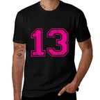 Number 13 Varsity Distressed Vintage Sport Team Players  Quick-drying T-Shirt