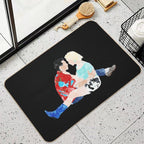 True Romance Watercolour Art  Slip-Resistant Bath Mat