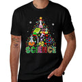 Science Santa Elf Teaching Tools As Christmas Tree Colourful  Easy-care T-Shirt
