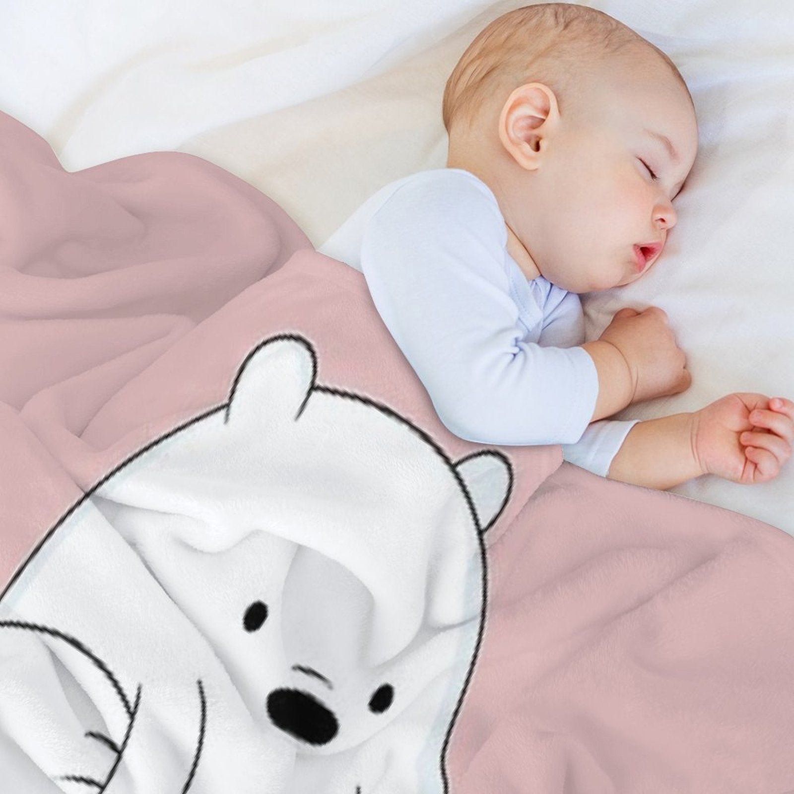 We Bare Bears - Ice Bear Shrink-resistant Throw Blanket