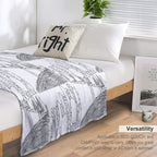 Imagine Birds with Long Legs Bw Easy Care Throw Blanket