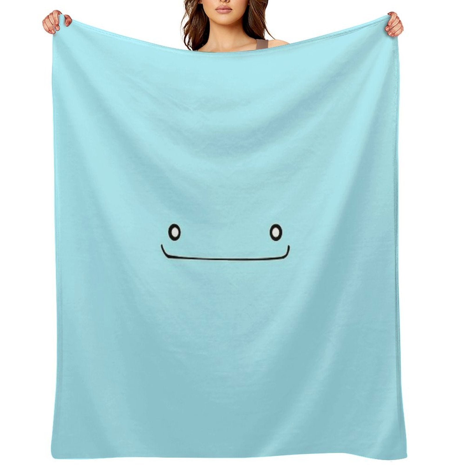 Wooper Face Sustainable Throw Blanket