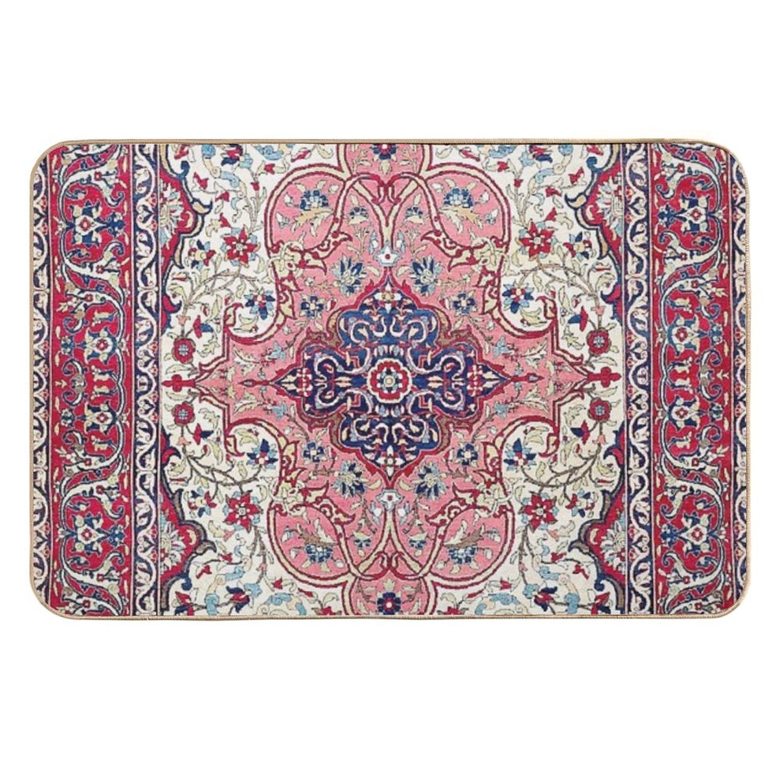 Bakhtiari West Central Persian Rug Print  Stain-Proof Bath Mat