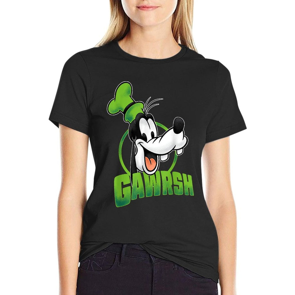 Disney Mickey And Friends Goofy Gawrsh Portrait  Cotton T-Shirt