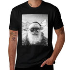 Skiing Santa Selfie Christmas  Fade-proof Color T-Shirt