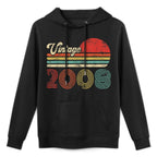 17 Year Old Birthday Vintage 2008 17th Birthday Unisex Design Hoodie