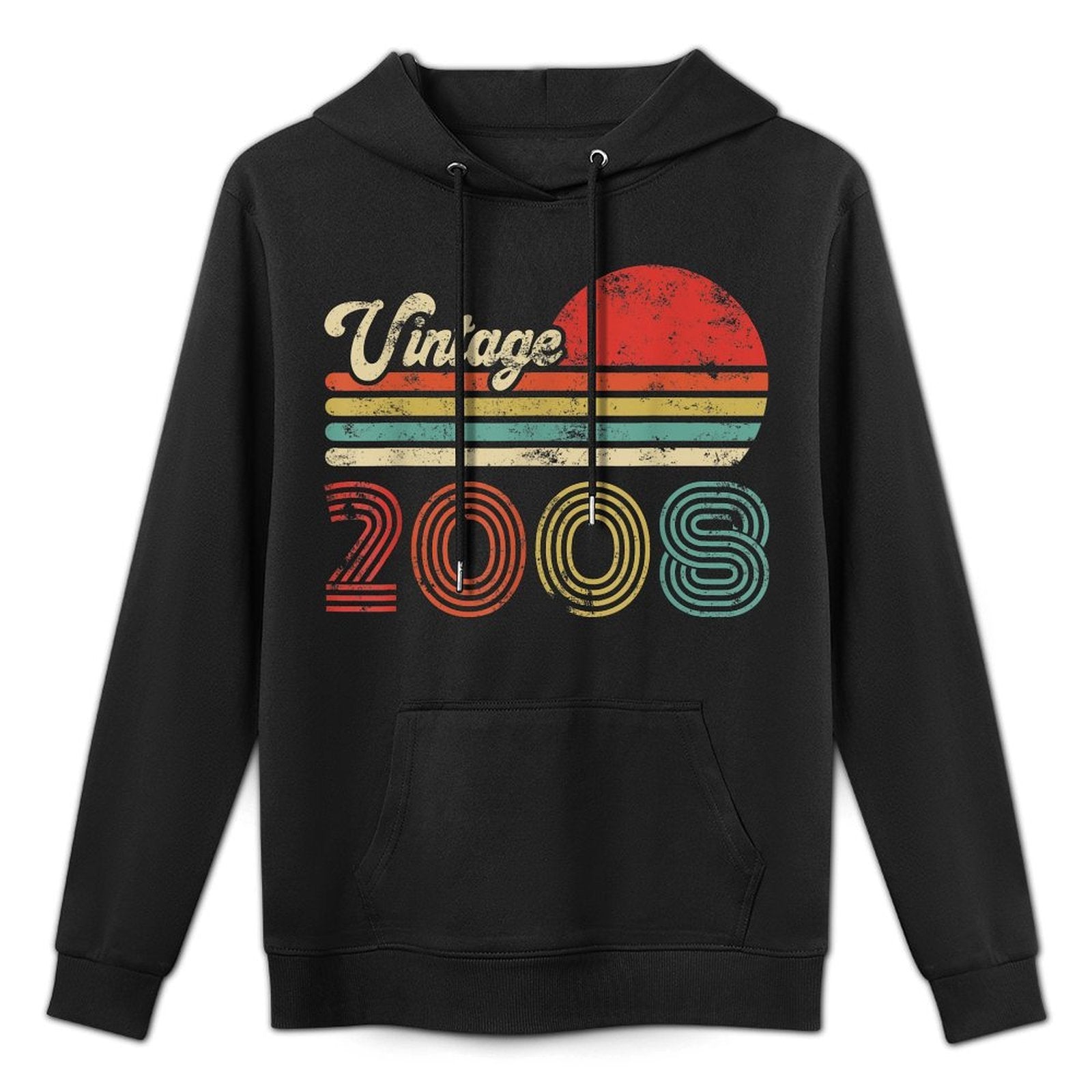 17 Year Old Birthday Vintage 2008 17th Birthday Unisex Design Hoodie