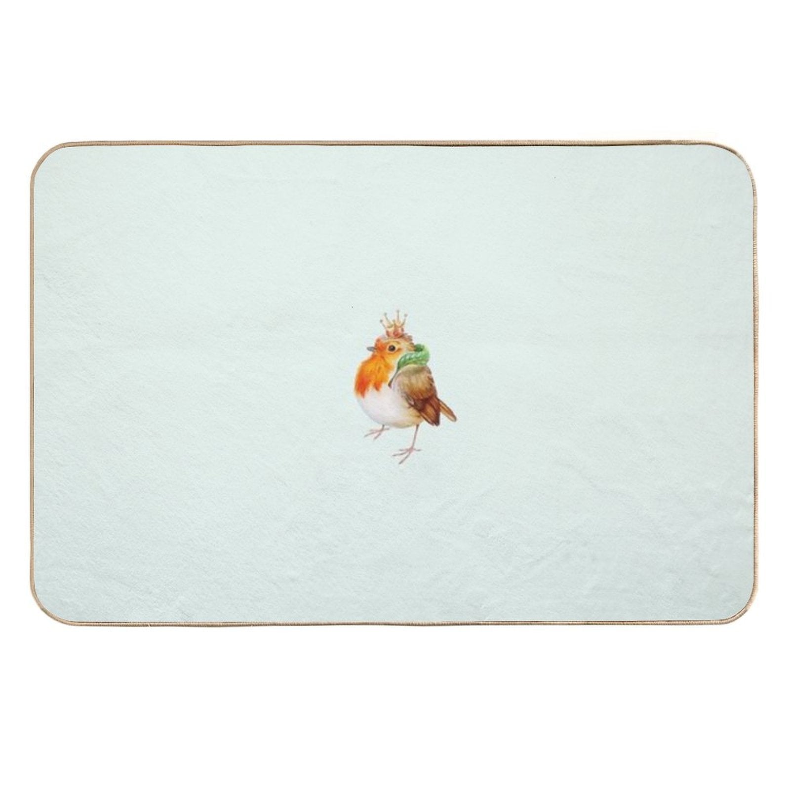 Royal Robin by Maria Tiqwah  Absorbent Bath Mat