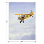 Piper J-3 Cub Wrinkle-free Throw Blanket