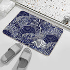 Kauai Indigo Blue #1  Odorless Bath Mat