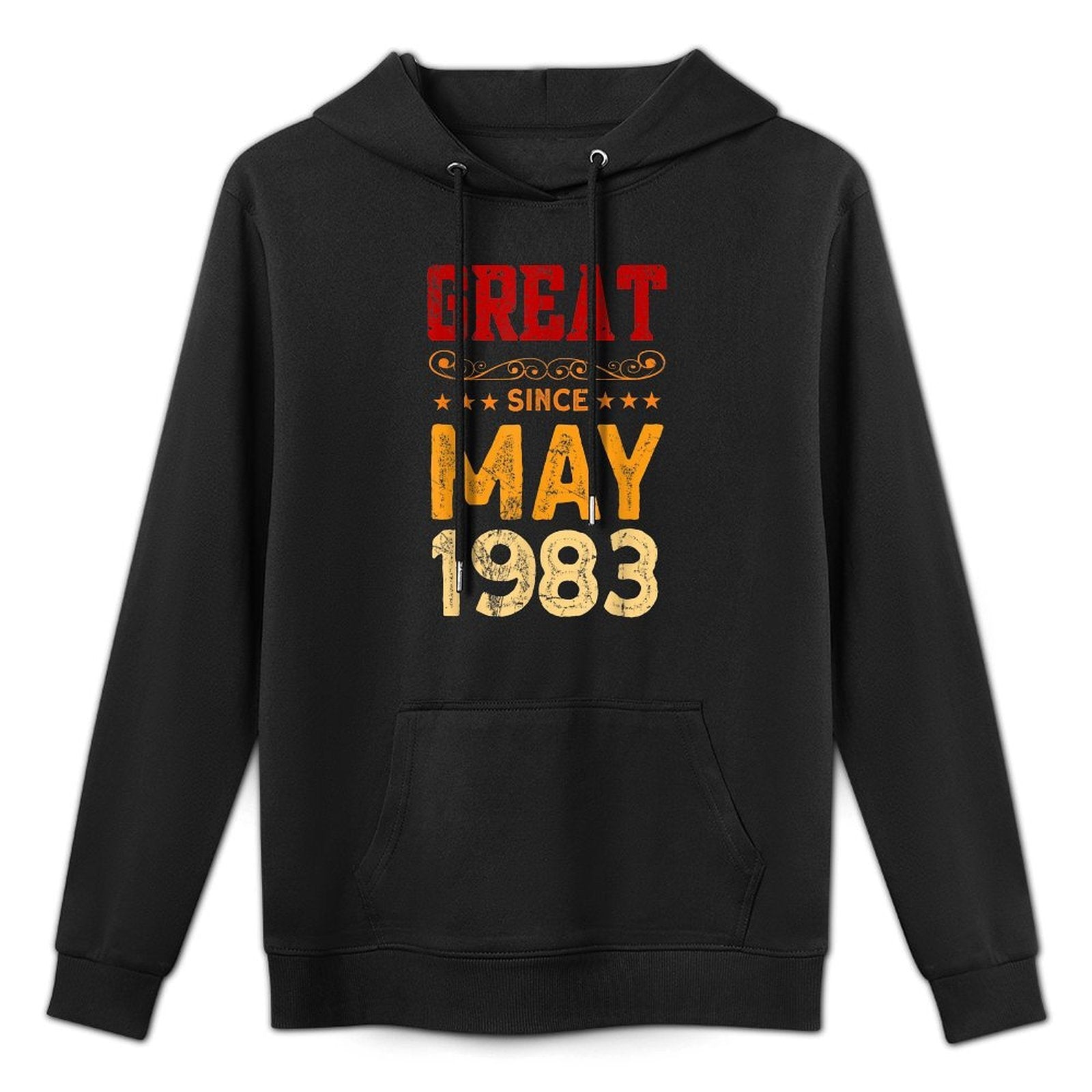 Great Since May 1983 - 40 Years Old 40th Birthday Customizable Surface Hoodie