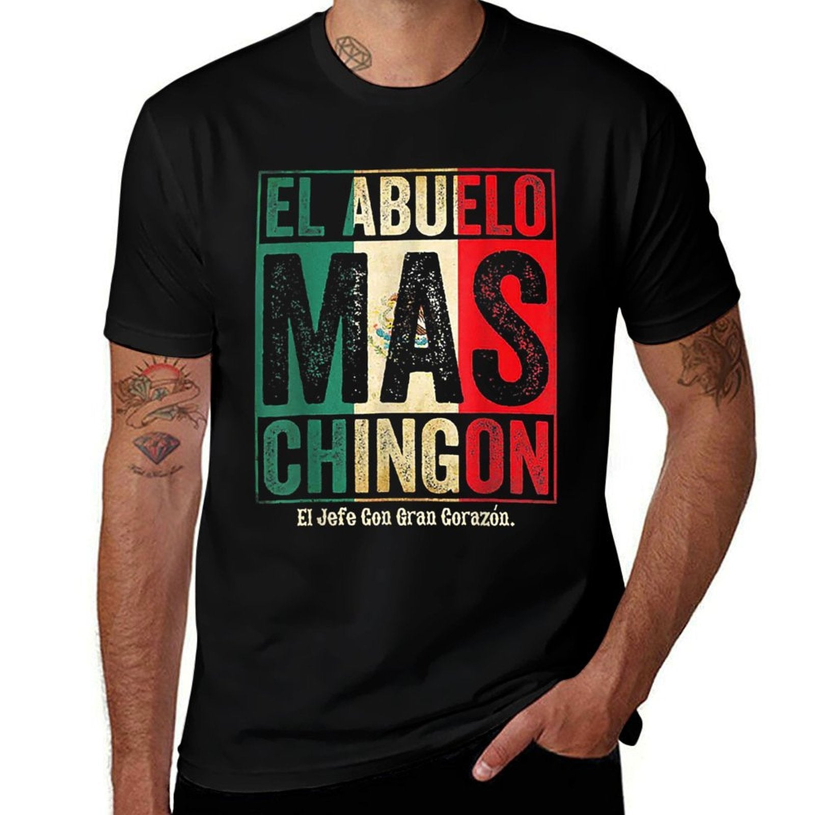El Abuelo Mas Chingon Jefe Con Gran Corazon  Relaxed-fit T-Shirt