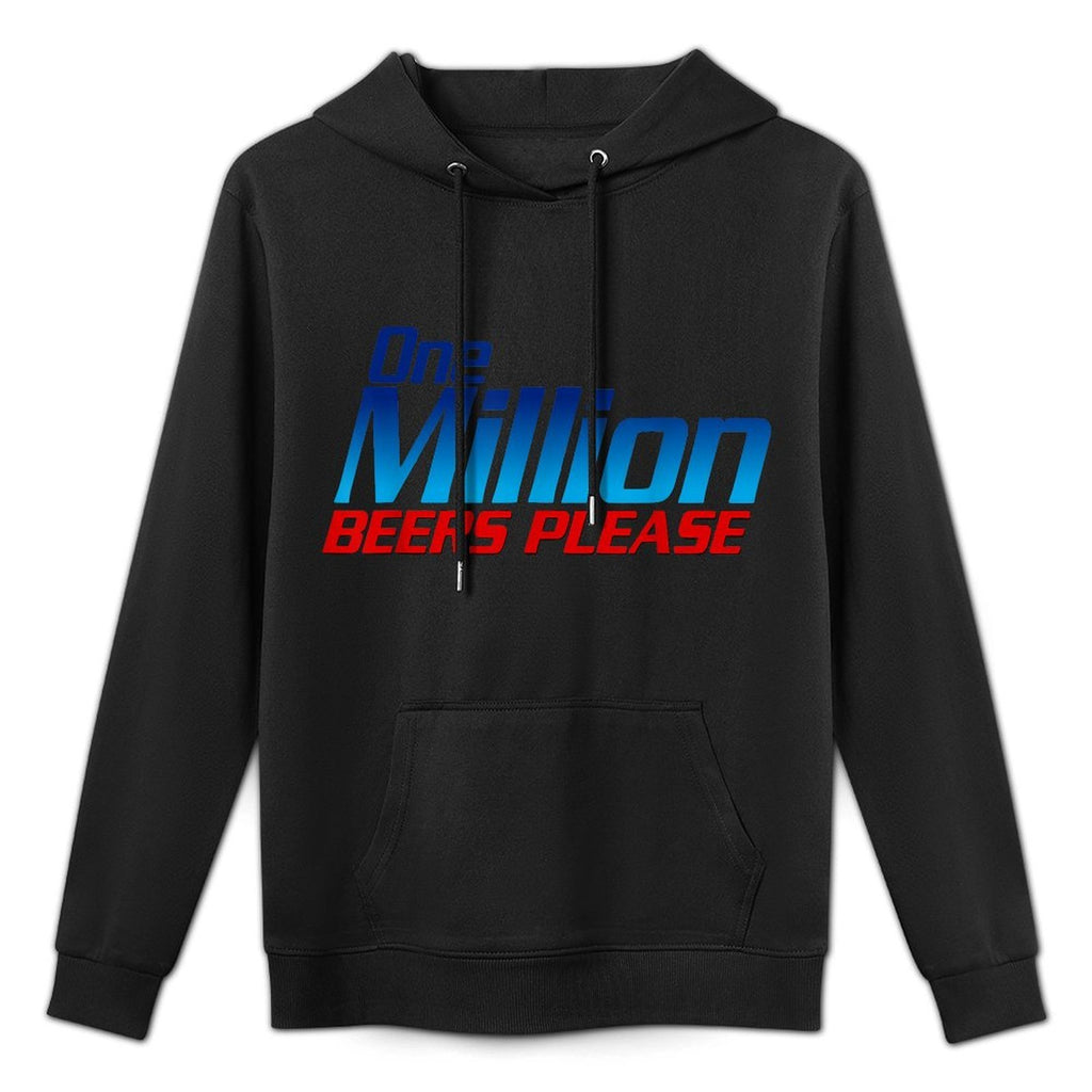 Funny One Million Beers Please Beer Enthusiast Drinking Moisture-Wicking Hoodie