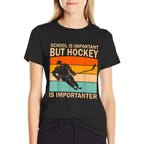 Funny Hockey Art For Boys Men Womenns Kids Ice Hockey  Durable T-Shirt