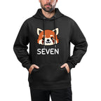 Red Panda Birthday, Seven Year Old Kid Birthday Gift Medium-Weight Fabric Hoodie