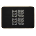 Gray Text Art Game Shows TV Show  Pet-Safe Bath Mat