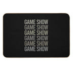 Gray Text Art Game Shows TV Show  Pet-Safe Bath Mat