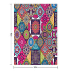 Ethnic  Hippie Pattern Patchwork Quilt African Geometric Durable Throw Blanket