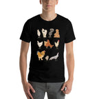 Vintage Chicken Breeds Farm Animals Day Support Local Farmer  High-quality Stitching T-Shirt
