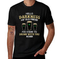 Hello Darkness My Old Friend Irish Shamrock Beer Day  Soft T-Shirt