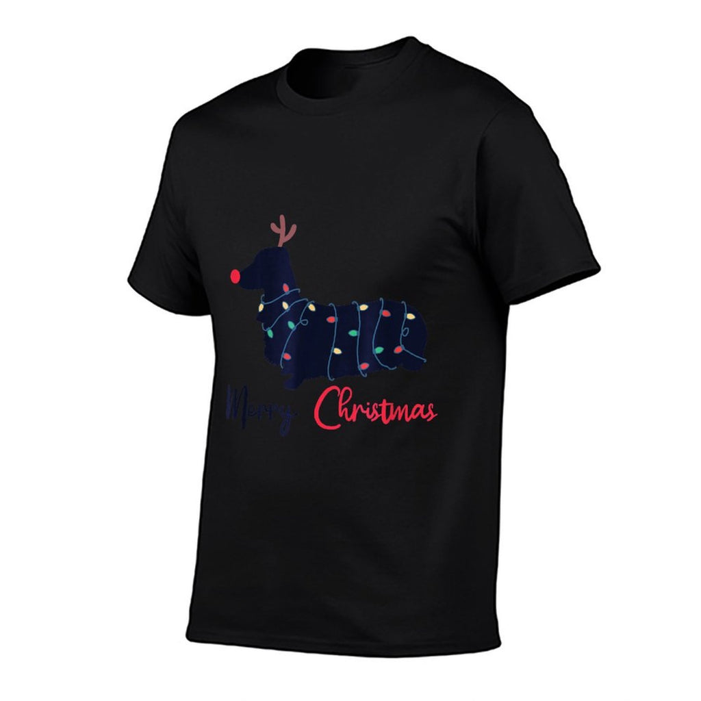 Dachshund Merry Christmas Winter Dogs Christmas  Graphic-printed T-Shirt
