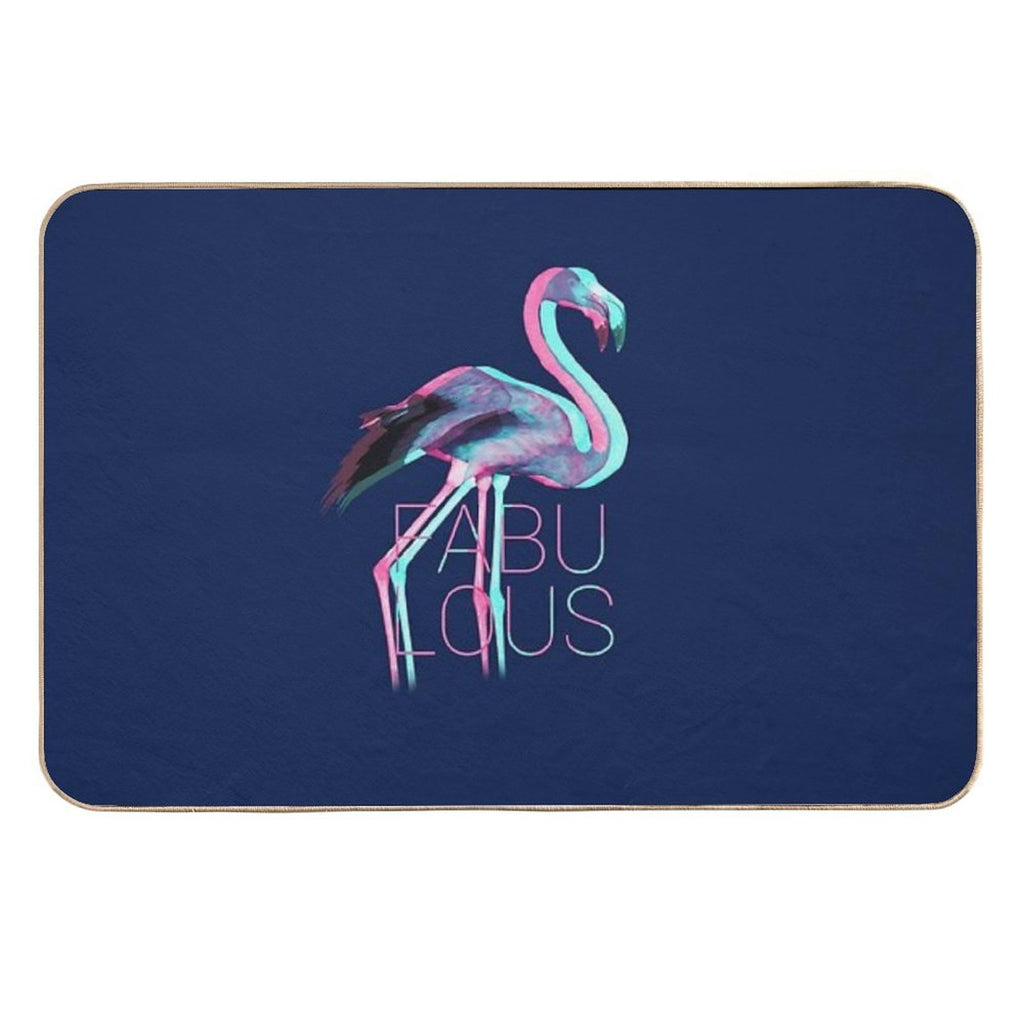 Fabulous Flamingo  Fade-Resistant Bath Mat