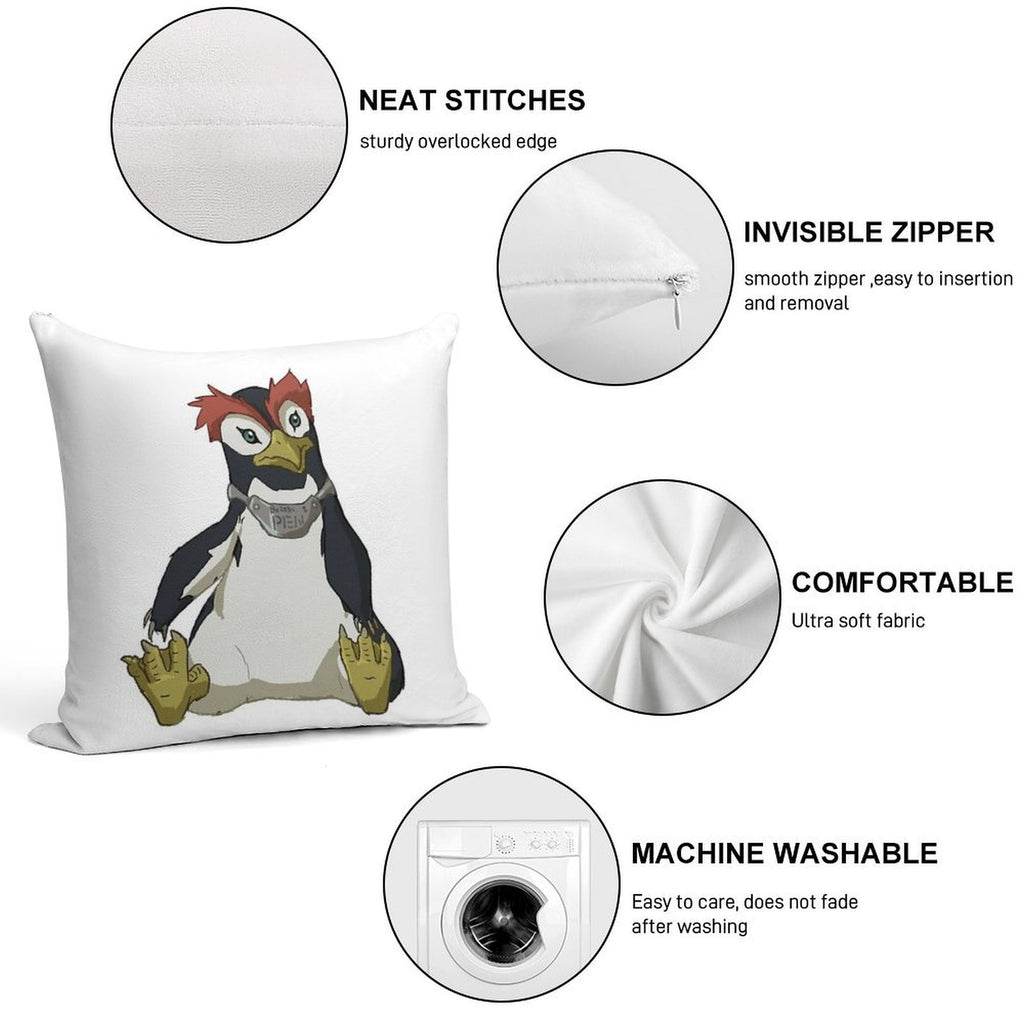 PenPen Soft Gift Ready Throw Pillow