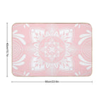 Pastel Pink Mandala  Rapid-Drying Bath Mat